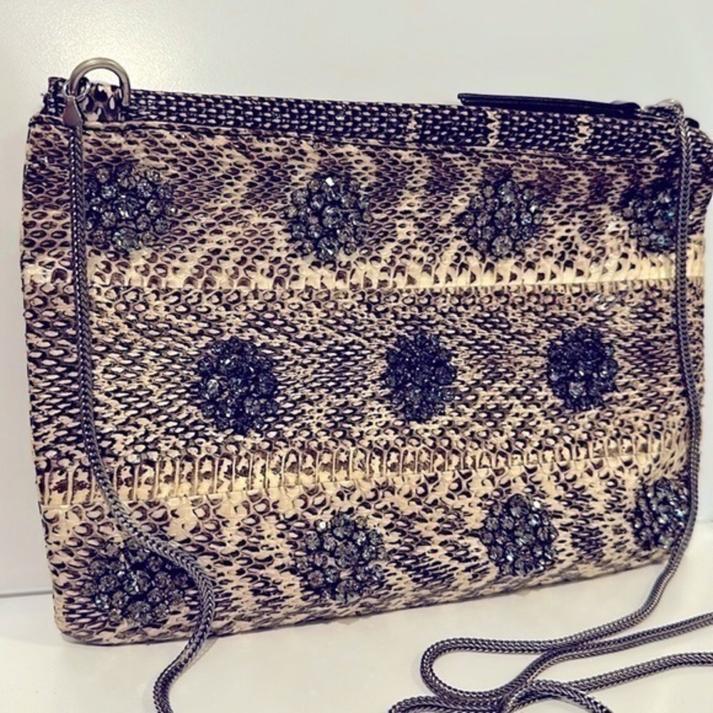 Lanvin Paris snakeskin purse